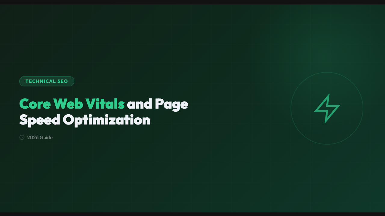 Core Web Vitals and Page Speed Optimization: The 2026 Guide