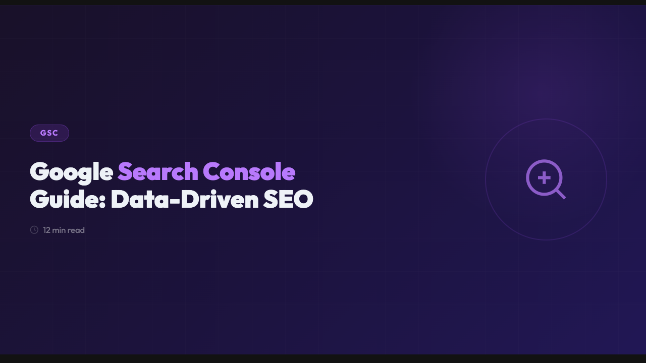 Google Search Console Leitfaden: Datenbasiertes SEO