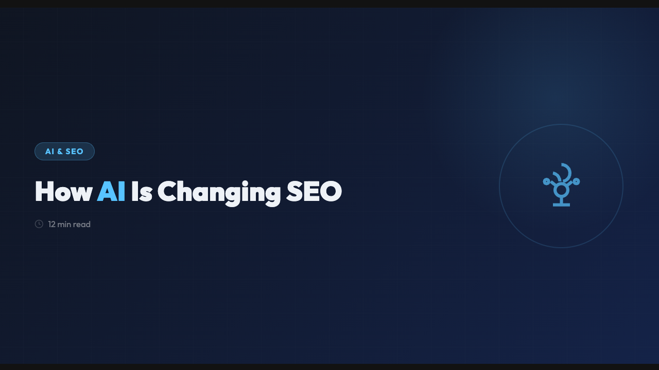How AI Is Changing SEO