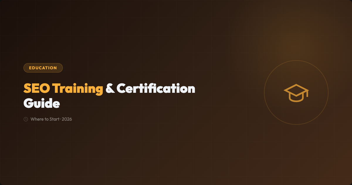 SEO Training and Certification Guide: Where to Start?