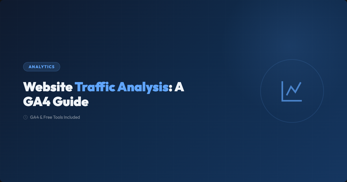 Website Traffic Analysis: How to Do It with GA4 and Free Tools